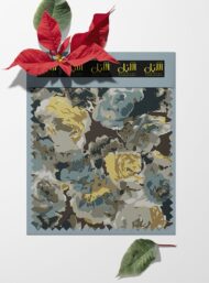 Rose flower style with grey,yellow colors - Image 6