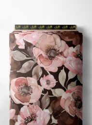 Petal flower style with pink,brown colors