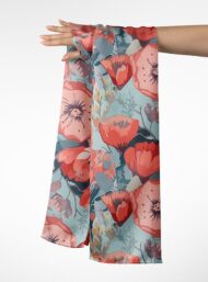 Petal flower style with red,pink colors - Image 3