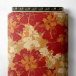 Bloom flower style with red,orange colors