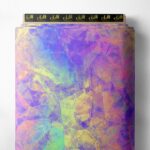 Crystal abstract style with purple,blue colors