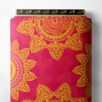 Bloom flower style with red, yellow colors