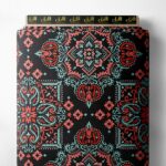 Paisley classic style with black,red colors