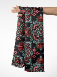 Paisley classic style with black,red colors - Image 3