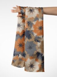 Bloom flower style with brown,orange colors - Image 3