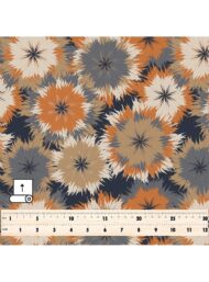 Bloom flower style with brown,orange colors - Image 5