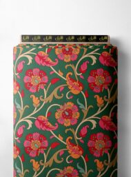 Leaf flower style with red,green colors