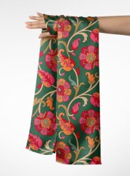 Leaf flower style with red,green colors - Image 3