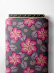 Petal flower style with pink,grey colors