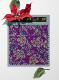 Leaf flower style with purple,green colors - Image 6