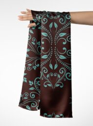Bloom flower style with brown, blue colors - Image 3