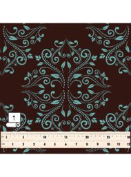 Bloom flower style with brown, blue colors - Image 5