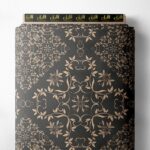 Vine flower style with grey,brown colors