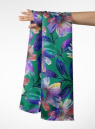 Blossom flower style with purple,green colors - Image 3