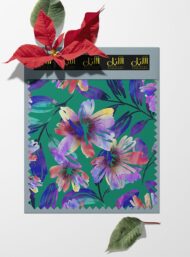 Blossom flower style with purple,green colors - Image 6