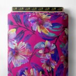 Bloom flower style with pink,purple colors