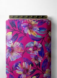 Bloom flower style with pink,purple colors