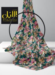 Petal flower style with pink,green colors - Image 2