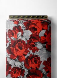 Rose flower style with red,grey colors