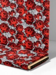 Rose flower style with red,grey colors - Image 4