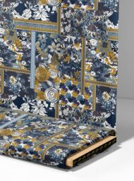 Bloom flower style with blue,white colors - Image 4