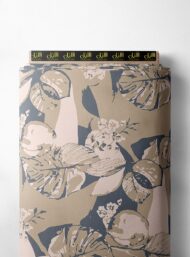 Leaf flower style with brown,grey colors