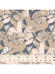 Leaf flower style with brown,grey colors - Image 5