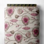 Petal flower style with pink,green colors