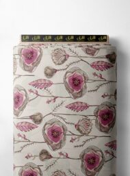 Petal flower style with pink,green colors