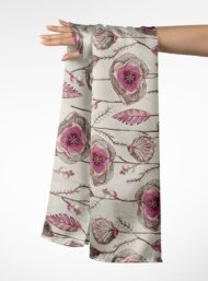 Petal flower style with pink,green colors - Image 3