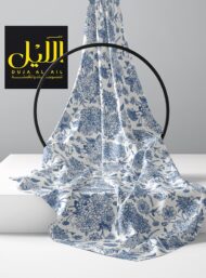 Bloom flower style with blue, white colors - Image 2