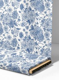 Bloom flower style with blue, white colors - Image 4