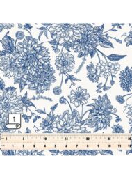 Bloom flower style with blue, white colors - Image 5