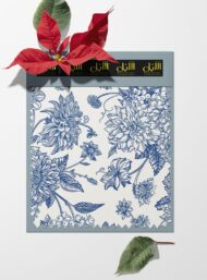 Bloom flower style with blue, white colors - Image 6