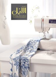 Bloom flower style with blue, white colors - Image 7