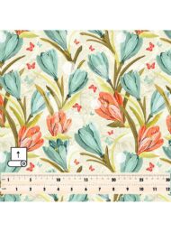 Bloom flower style with pink,green colors - Image 5