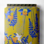 Petal flower style with blue,yellow colors