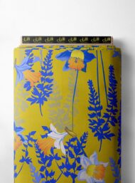 Petal flower style with blue,yellow colors