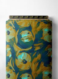 Petal flower style with black,green colors