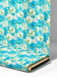 Bloom flower style with blue,white colors - Image 4