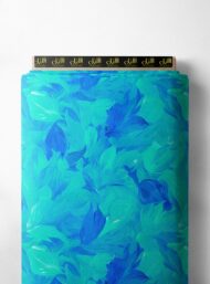 Leaf flower style with blue colors