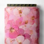 Bloom flower style with pink,white colors