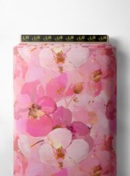 Bloom flower style with pink,white colors