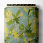 Petal flower style with yellow,green colors