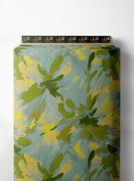 Petal flower style with yellow,green colors