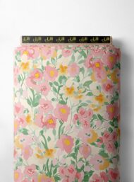 Bloom flower style with pink,yellow colors