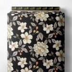 Bloom flower style with white,green colors