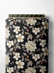 Bloom flower style with white,green colors