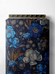 Petal flower style with blue,grey colors