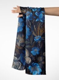 Petal flower style with blue,grey colors - Image 3